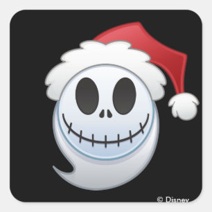 Jack Skellington Santa Emoji Square Sticker