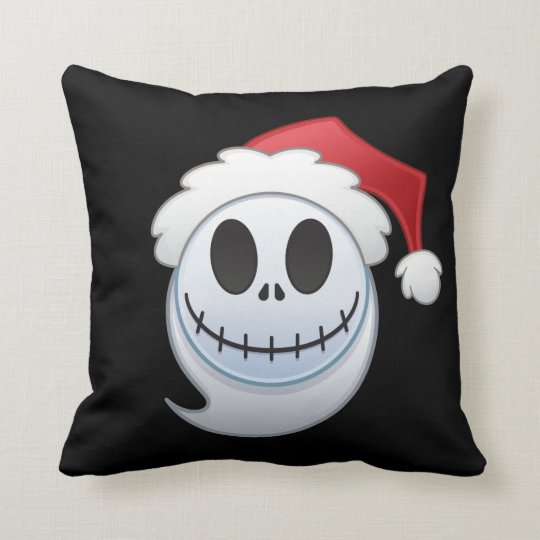 Jack Skellington Santa Emoji Throw Pillow Zazzle Com
