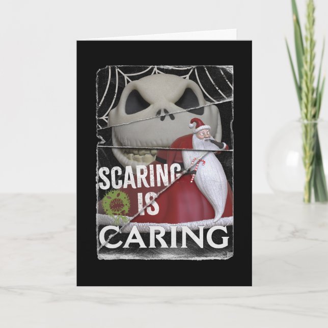 Jack Skellington & Santa | Scaring is Caring Card (Front)