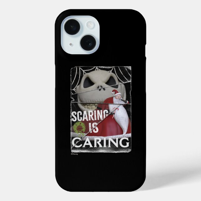 Jack Skellington & Santa | Scaring is Caring Case-Mate iPhone Case (Back)