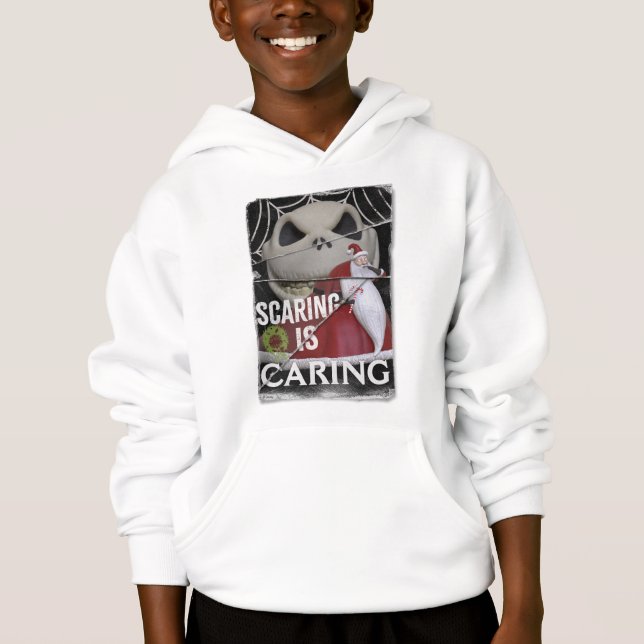 Jack Skellington & Santa | Scaring is Caring Hoodie (Front)