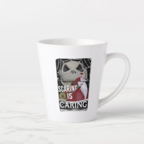 Jack Skellington  Santa  Scaring is Caring Latte Mug