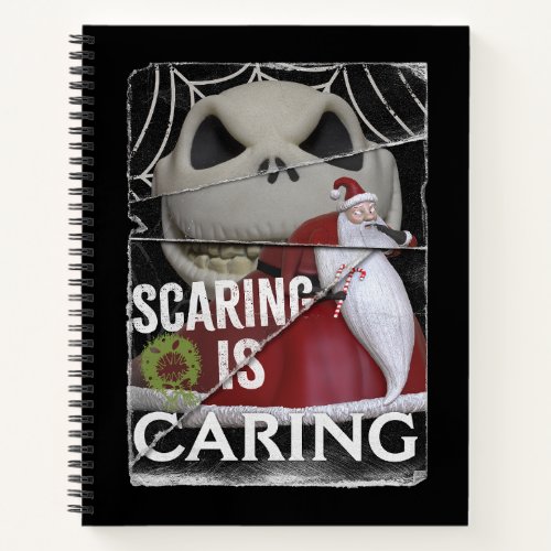 Jack Skellington  Santa  Scaring is Caring Notebook