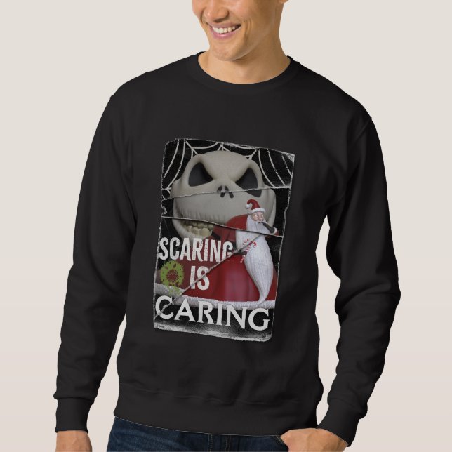 Jack Skellington & Santa | Scaring is Caring Sweatshirt (Front)