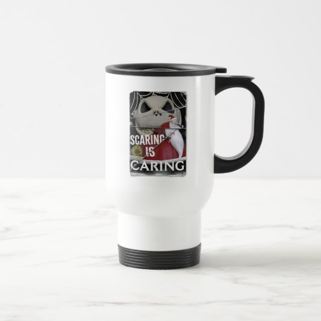 Jack Skellington & Santa | Scaring is Caring Travel Mug (Right)