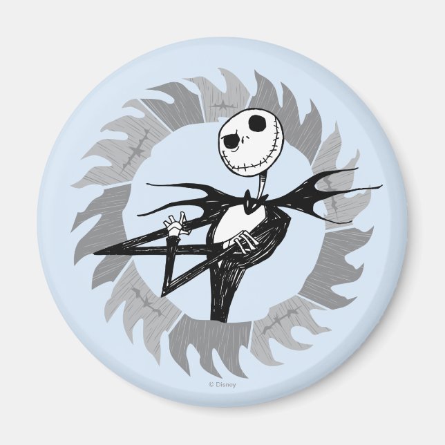 Jack Skellington | Saw Blade Frame Magnet (Front)