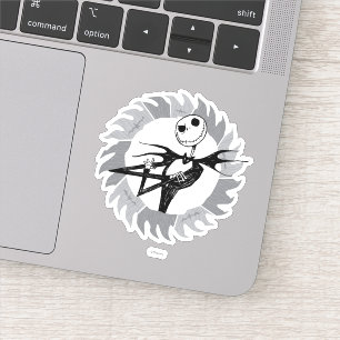 Jack Skellington Saw Blade Frame Sticker
