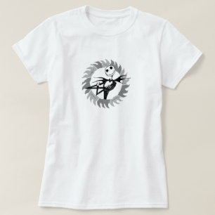 Jack Skellington Saw Blade Frame T-Shirt