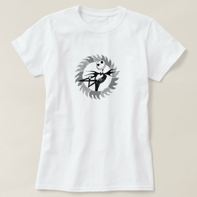 Jack Skellington | Saw Blade Frame T-Shirt (Design Front)