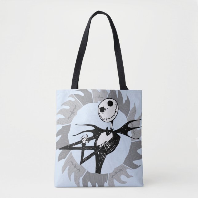 Jack Skellington | Saw Blade Frame Tote Bag (Front)