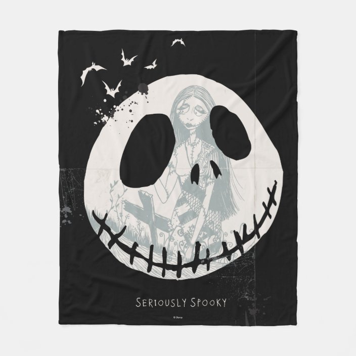 Jack Skellington Seriously Spooky Fleece Blanket Zazzle Com