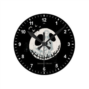 Witch Grimace Pumpkin Wall Clock Halloween Wood Clock 12 Silent Non-Ticking Quartz Battery Operated Clock for Living Room Kitchen Bedroom Farmhouse Home Decor Birthday Wedding Gift
