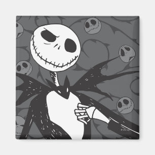 Jack Skellington   Skellington Background Magnet