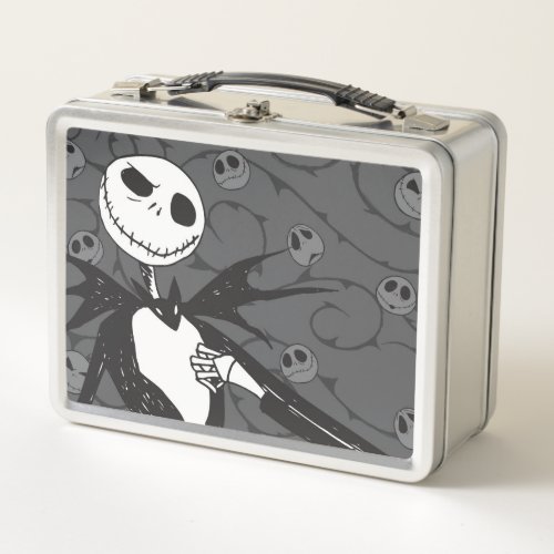 Jack Skellington  Skellington Background Metal Lunch Box