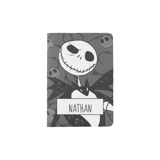 Jack Skellington | Skellington Background - Name Passport Holder (Front)