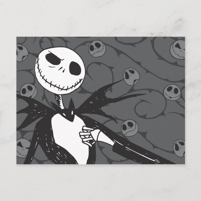Jack Skellington | Skellington Background Postcard (Front)