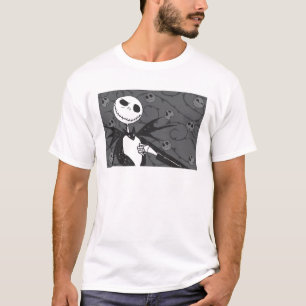 Jack Skellington   Skellington Background T-Shirt