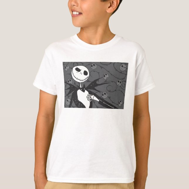 Jack Skellington | Skellington Background T-Shirt (Front)