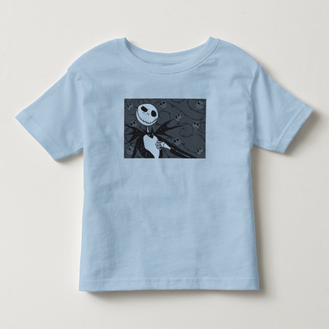 Jack Skellington | Skellington Background Toddler T-shirt (Front)