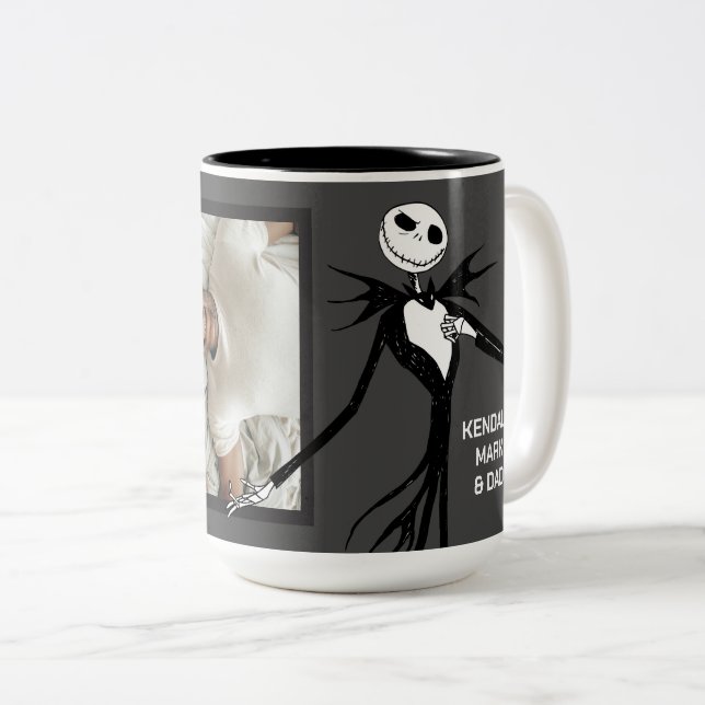 Jack Skellington | Skellington Photo Two-Tone Coffee Mug (Front Right)