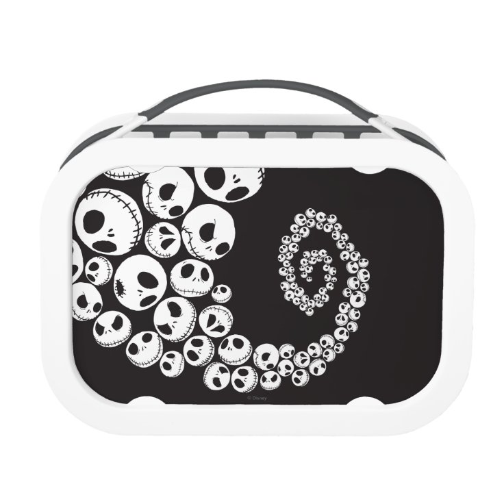 Jack Skellington Skull Swirl Lunch Box Zazzle