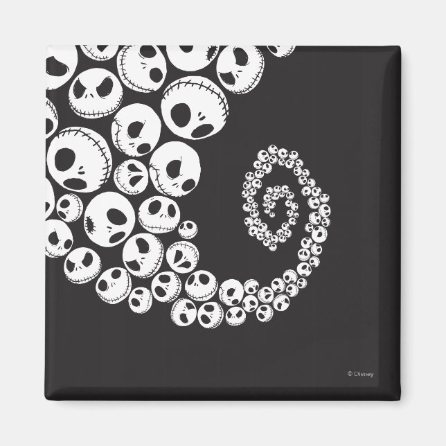 Jack Skellington | Skull Swirl Magnet (Front)