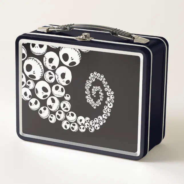 Jack Skellington Skull Swirl Metal Lunch Box Zazzle
