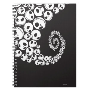 Jack Skellington Skull Swirl Notebook