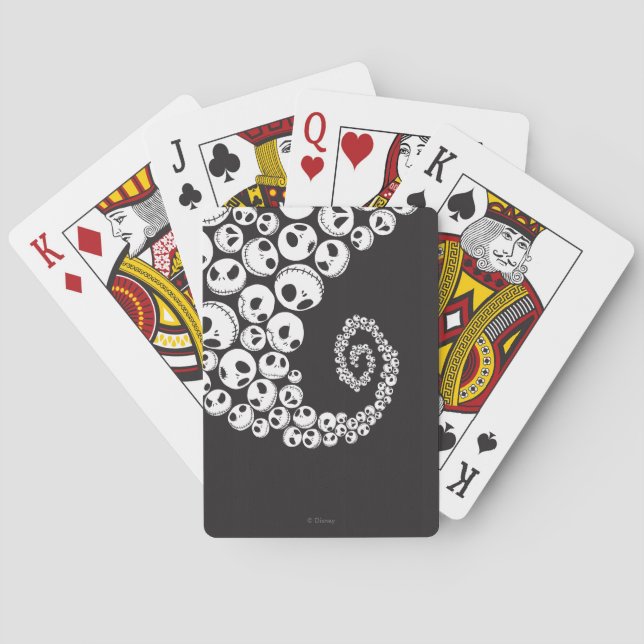 Jack Skellington | Skull Swirl Playing Cards (Back)