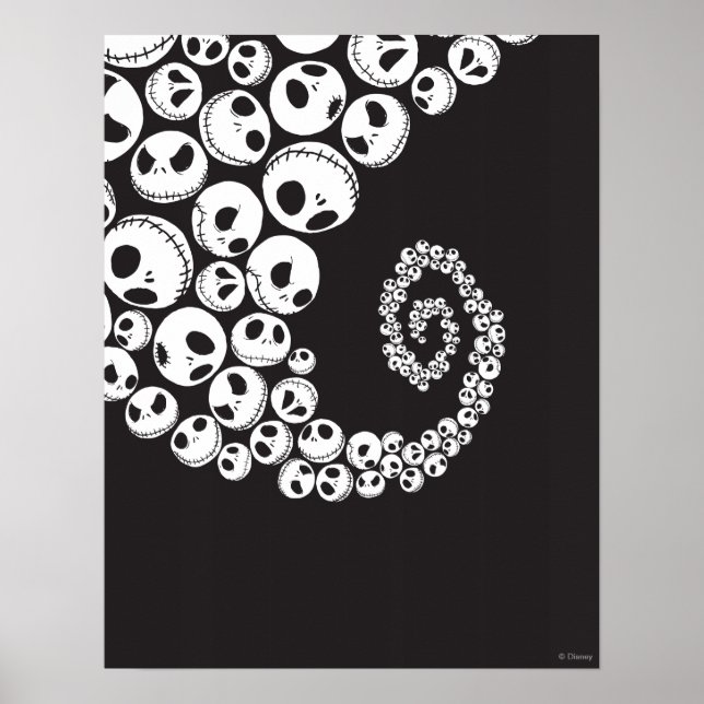 Jack Skellington | Skull Swirl Poster (Front)