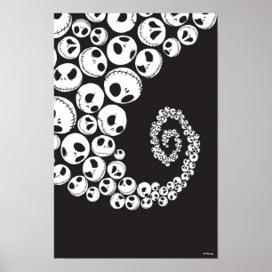 Jack Skellington   Skull Swirl Poster