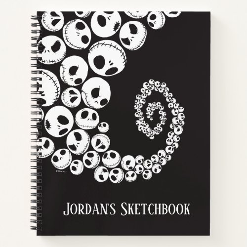 Jack Skellington  Skull Swirl Sketch Notebook