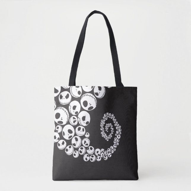 Jack Skellington | Skull Swirl Tote Bag (Front)