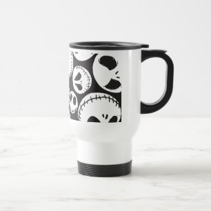 Jack Skellington Skull Swirl Travel Mug