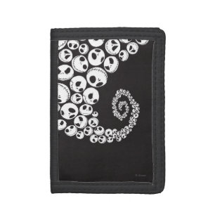 Jack Skellington   Skull Swirl Tri-fold Wallet
