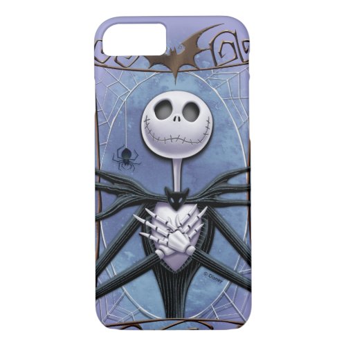 Jack Skellington  Spider Web Frame iPhone 87 Case