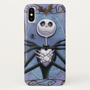 Jack Skellington   Spider Web Frame iPhone X Case