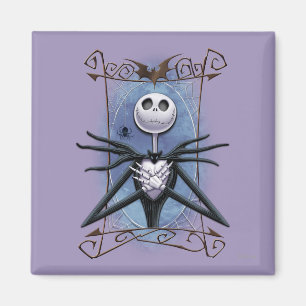Jack Skellington Spider Web Frame Magnet