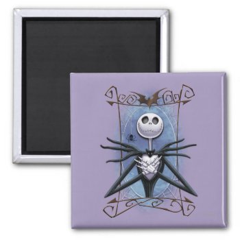 Jack Skellington | Spider Web Frame Magnet by nightmarebeforexmas at Zazzle