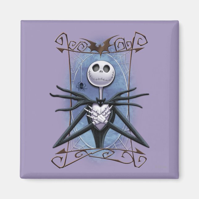 Jack Skellington | Spider Web Frame Magnet (Front)