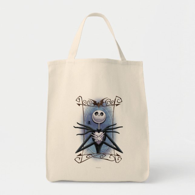 Jack Skellington | Spider Web Frame Tote Bag (Front)