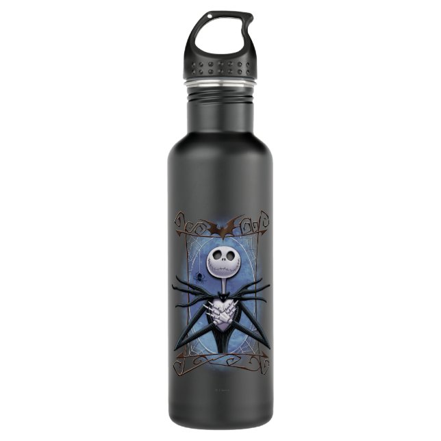 Jack Skellington | Spider Web Frame Water Bottle (Front)