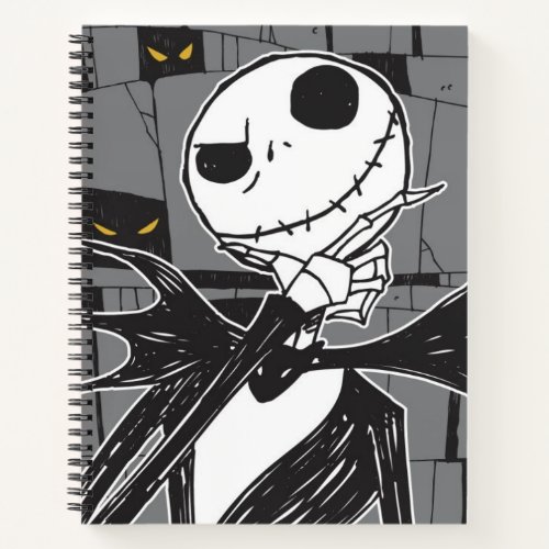 Jack Skellington  Spooky Eye Background Notebook