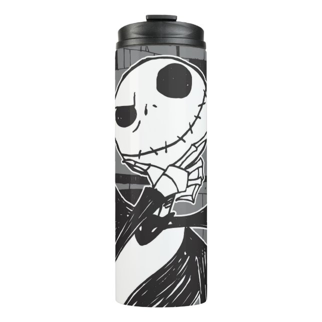 Jack Skellington | Spooky Eye Background Thermal Tumbler (Front)