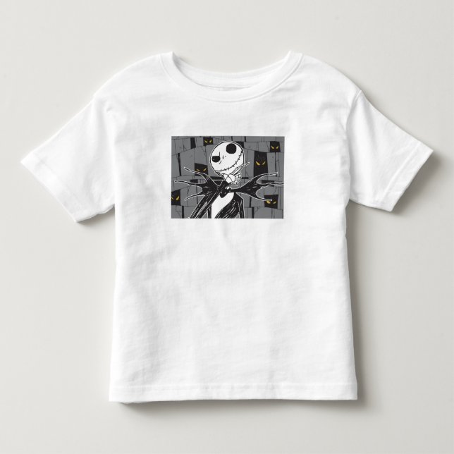 Jack Skellington | Spooky Eye Background Toddler T-shirt (Front)