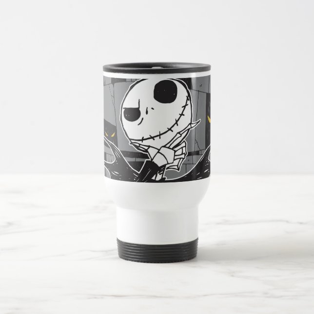 Jack Skellington | Spooky Eye Background Travel Mug (Center)