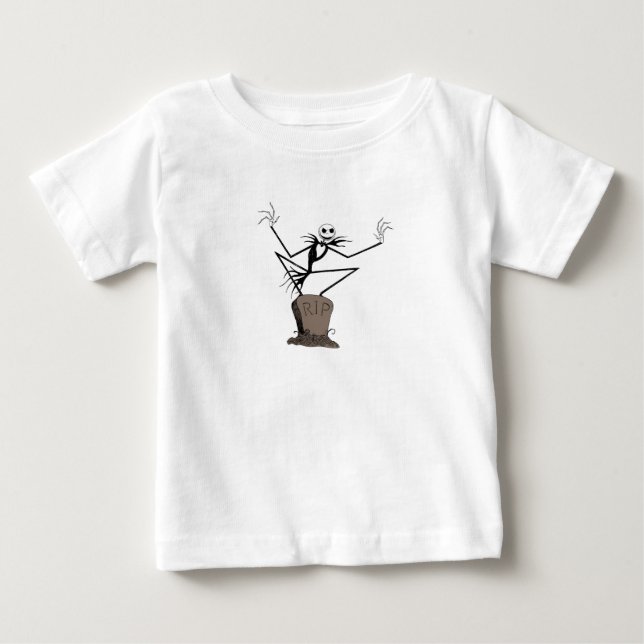 Jack Skellington | Standing on Headstone Baby T-Shirt (Front)