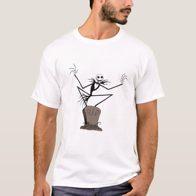 Jack Skellington | Standing on Headstone T-Shirt (Front)