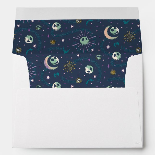 Jack Skellington Sun, Moon, & Stars Tarot Pattern Envelope (Back (Bottom))