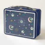 Jack Skellington Sun, Moon, &amp; Stars Tarot Pattern Metal Lunch Box